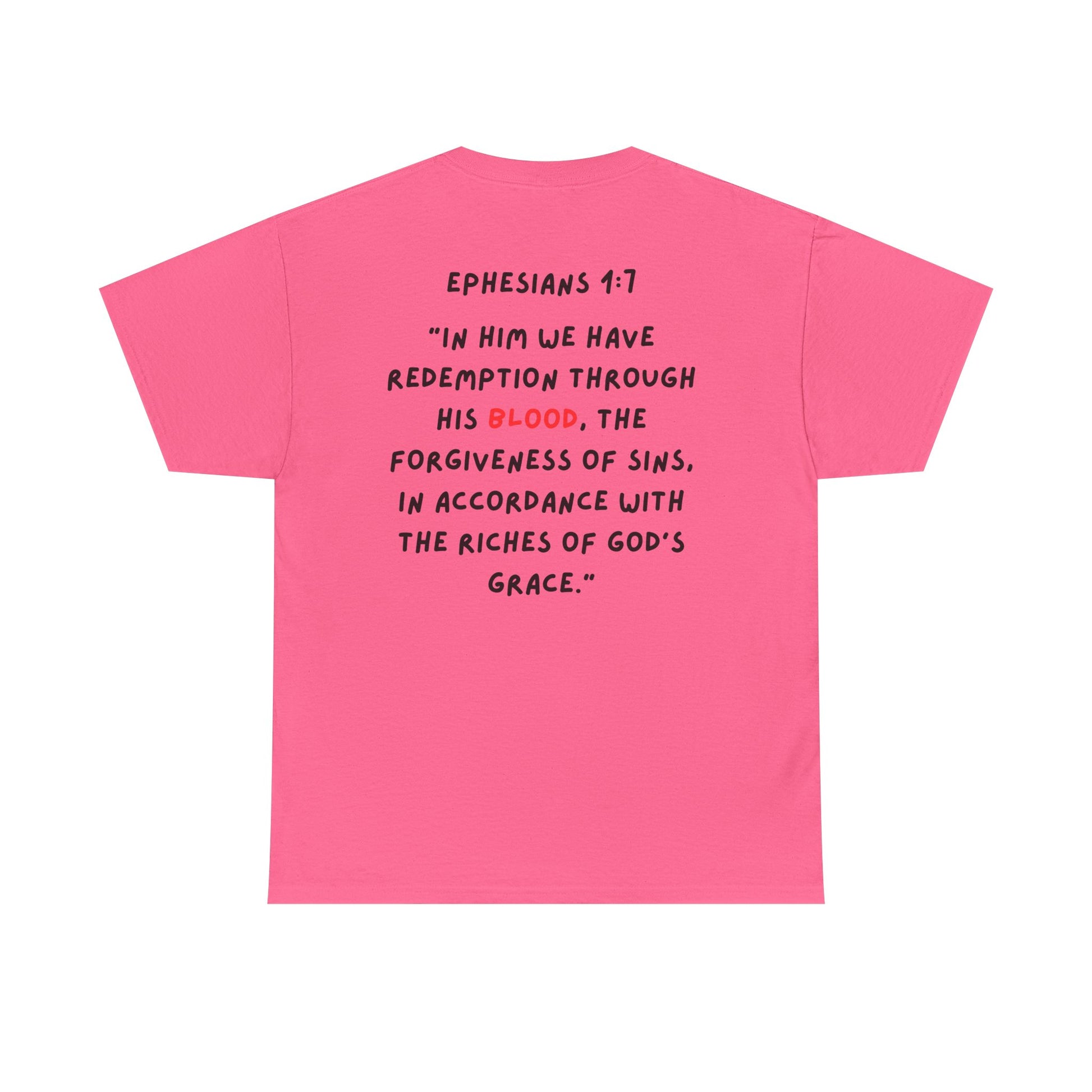 Adult Ephesians 1:7 Tshirt