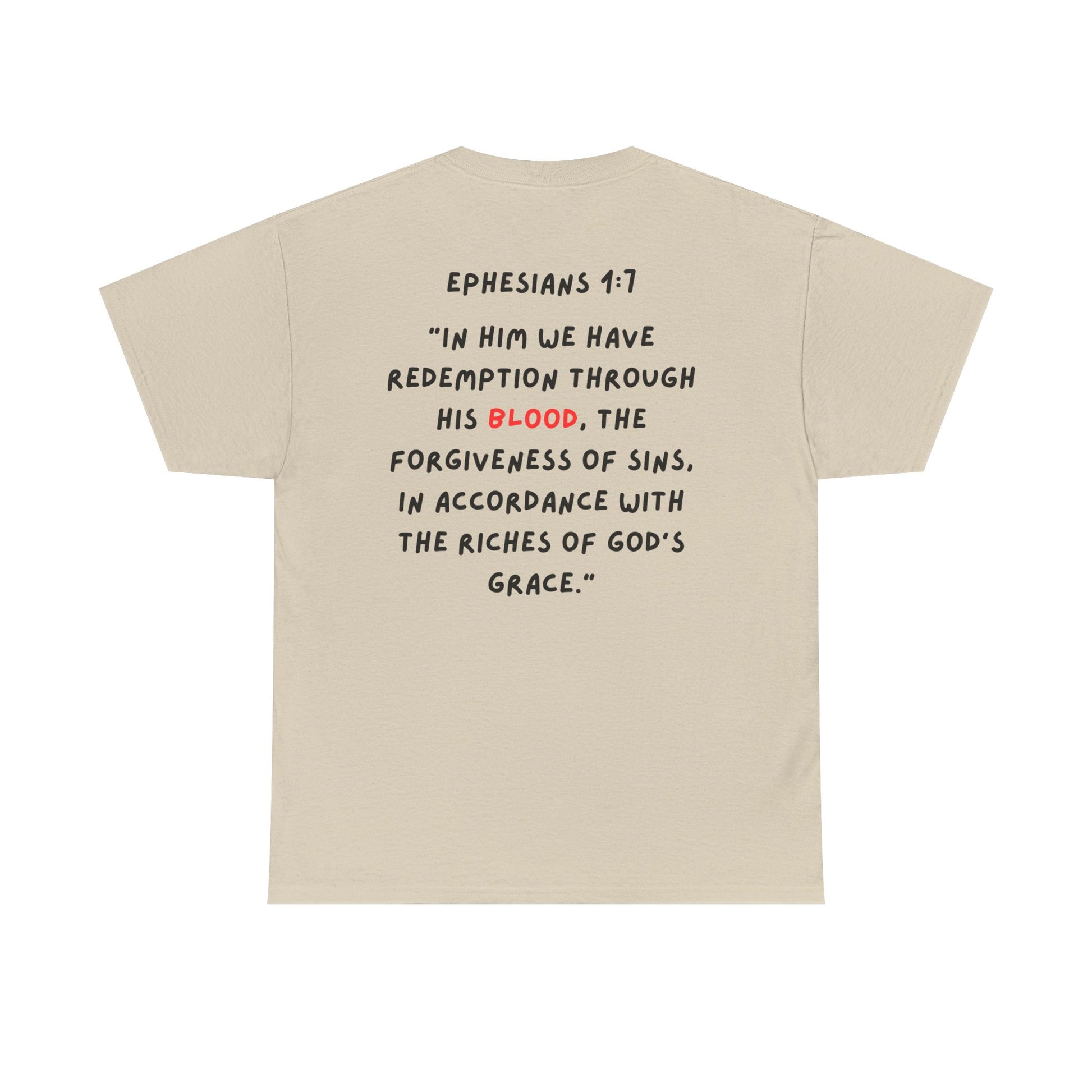 Adult Ephesians 1:7 Tshirt