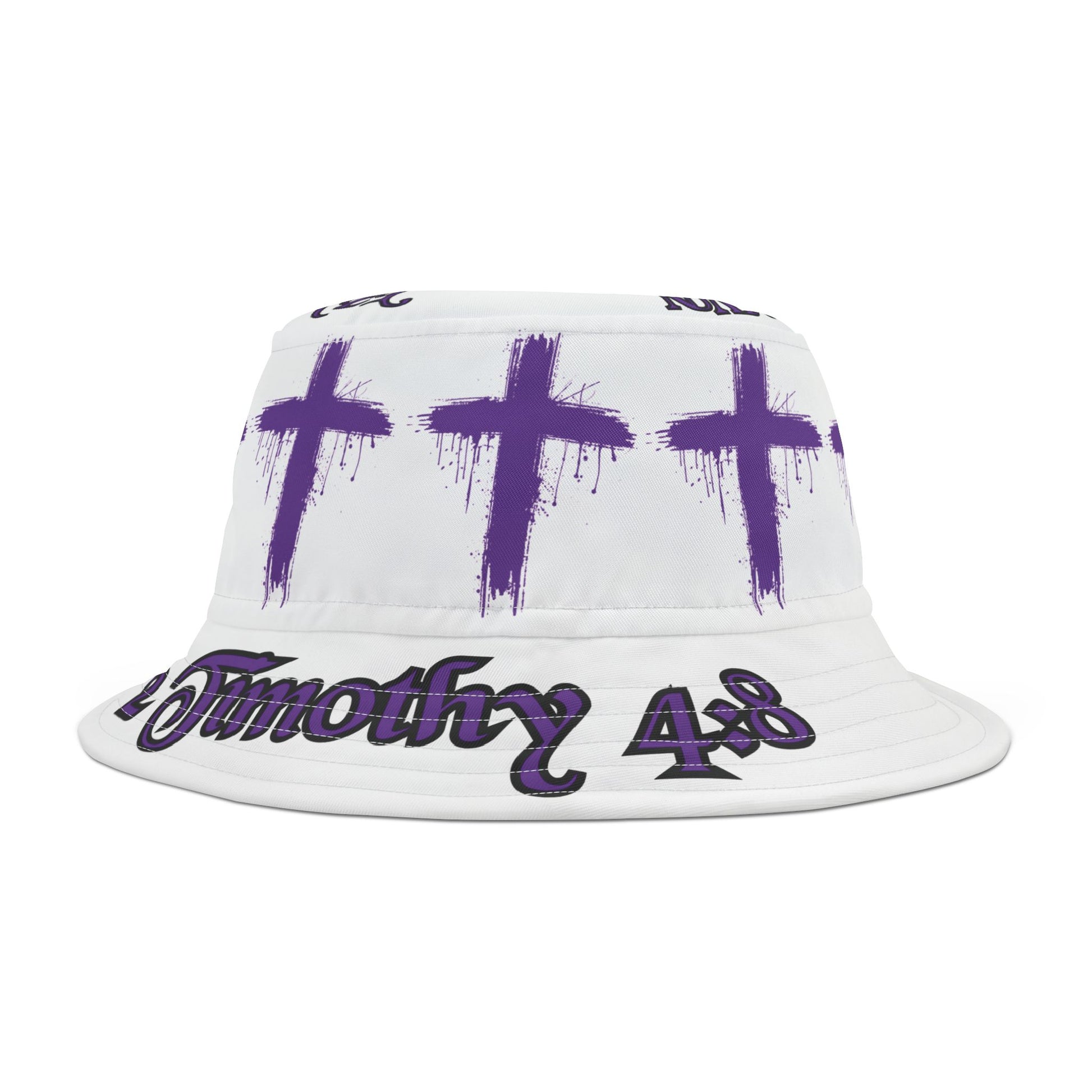 Bucket Hat with Crosses