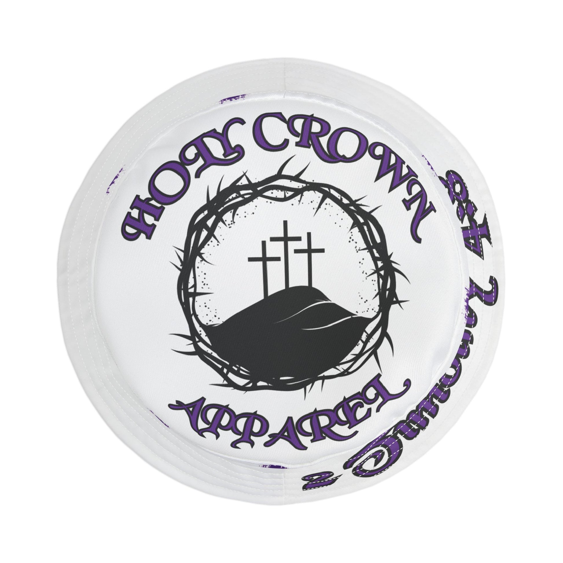 Bucket Hat with Crosses